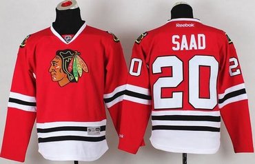 Youth NHL Chicago Blackhawks #20 Brandon Saad Red Jersey