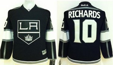 Youth NHL Los Angeles Kings #10 Mike Richards Black Home Jersey