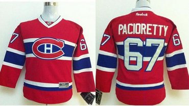 Youth NHL Montreal Canadiens #67 Max Pacioretty Red Jersey
