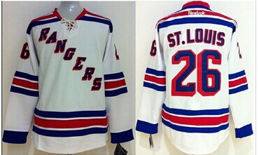 Youth NHL New York Rangers #26 Martin St.Louis White Stitched Jersey