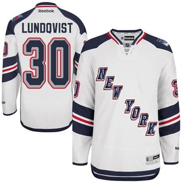 Youth NHL New York Rangers #30 Henrik Lundqvist White 2014 Stadium Series Jersey