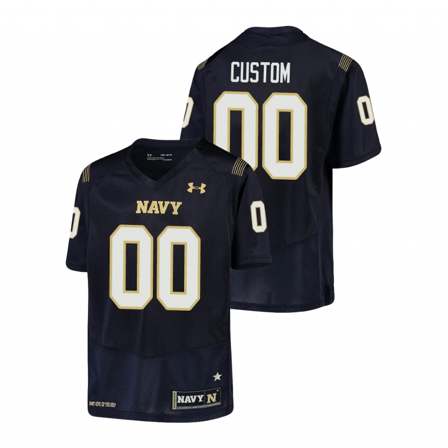 Youth Navy Midshipmen Custom Navy Replica Jersey