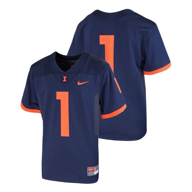 Youth Navy Nike College Football Illinois Fighting Illini Team Replica Jersey