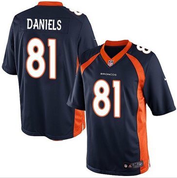 Youth New Broncos #81 Owen Daniels Blue Alternate Stitched NFL New Elite Jersey