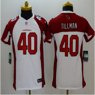 Youth New Cardinals #40 Pat Tillman White Stitched NFL Limited Jersey