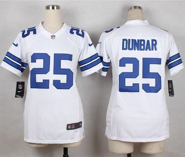 Youth New Cowboys #25 Lance Dunbar White NFL Elite Jersey