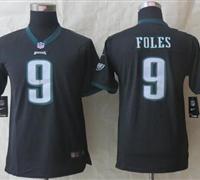 Youth New Eagles #9 Nick Foles Black Alternate NFL Elite Jersey