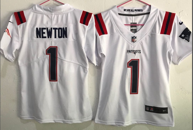Youth New England Patriots #1 Cam Newton White 2020 NEW Vapor Untouchable Stitched NFL Nike Limited Jersey.JPG