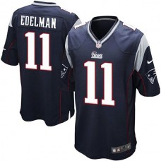 Youth New England Patriots #11 Julian Edelman Navy Blue Limited Jersey