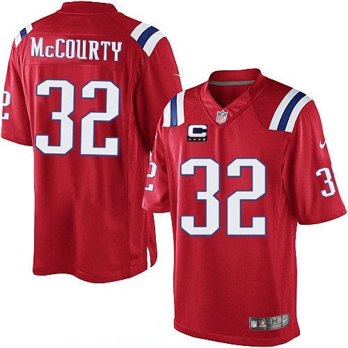 Youth New England Patriots #32 Devin McCourty Red Alternate Nike Elite Jersey