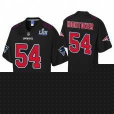 Youth New England Patriots #54 Dont'a Hightower Black Super Bowl LIII Champions Fashion Jersey