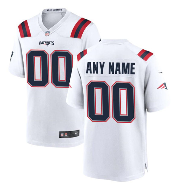 Youth New England Patriots Custom White Nike Color Rush Legend Limited Jersey