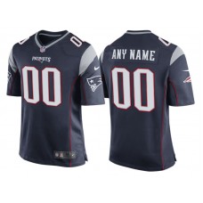 Youth New England Patriots Navy Game Customized Jersey