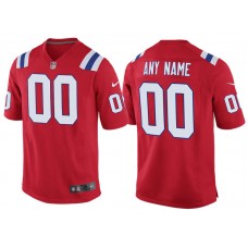 Youth New England Patriots Red Throwback Game Customized Jersey