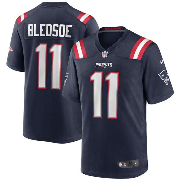 Youth New England Patriots Retired Player #11 Drew Bledsoe Navy Nike Color Rush Vapor Player Limited
