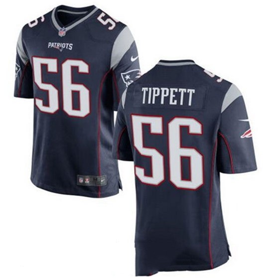Youth New England Patriots Retired Player #56 Andre Tippett Navy Blue Stitched NFL Nike Game Jersey