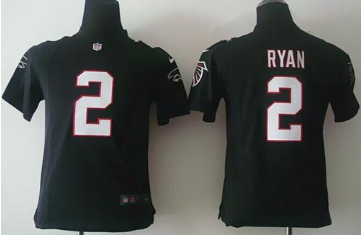 Youth New Falcons #2 Matt Ryan Black Alternate NFL Elite Jersey