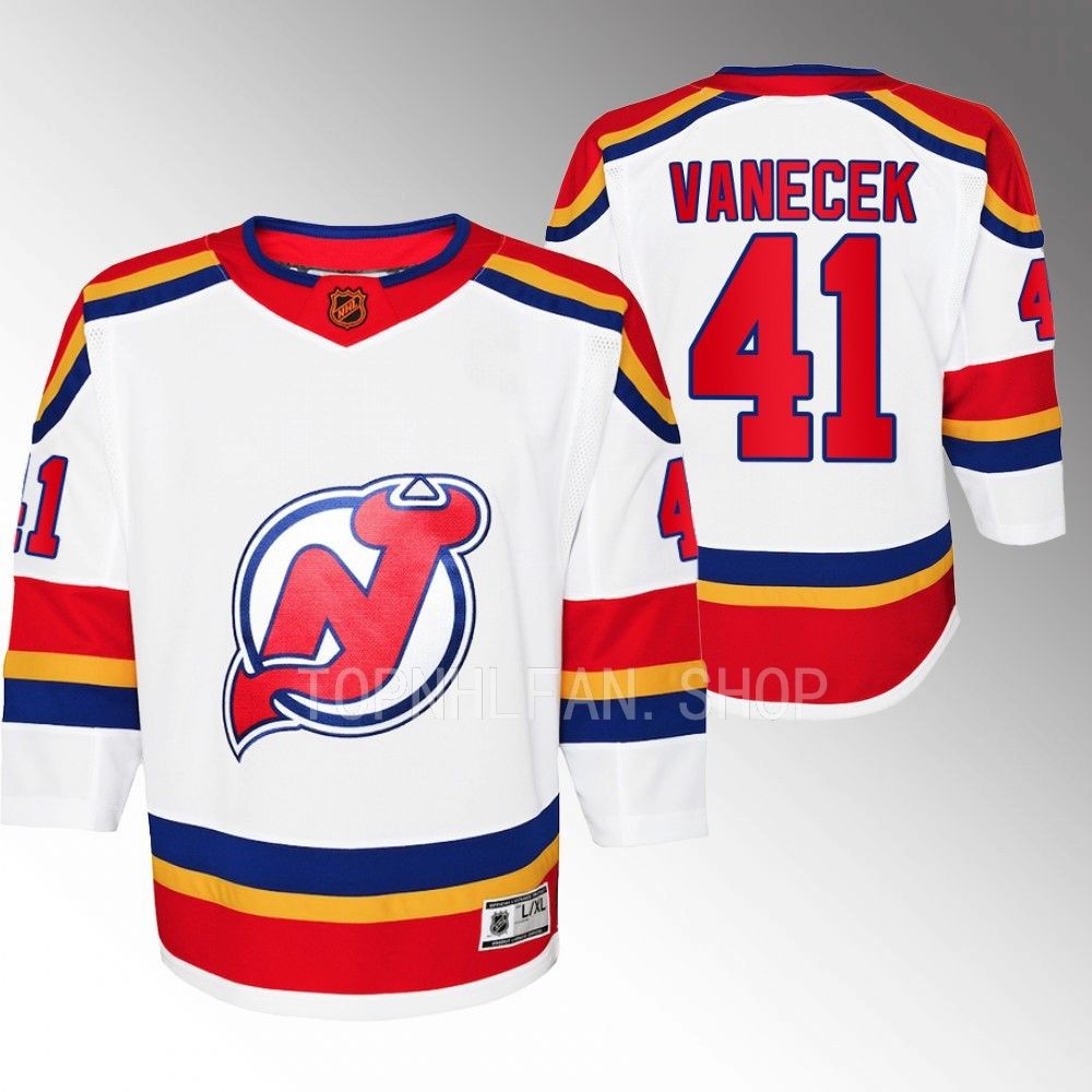 Youth New Jersey Devils Vitek Vanecek 2022 Special Edition 2.0 Premier Jersey