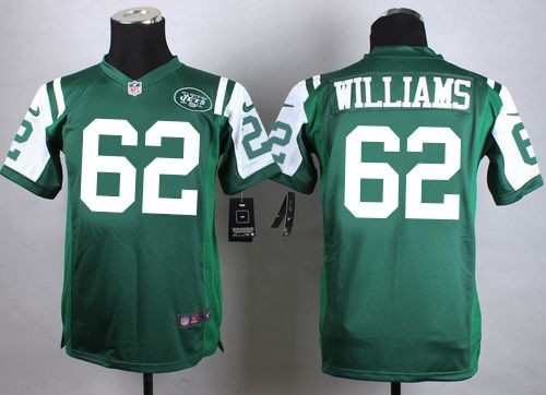 Youth New Jets #62 Leonard Williams Green Team Color Stitched NFL Elite Jersey