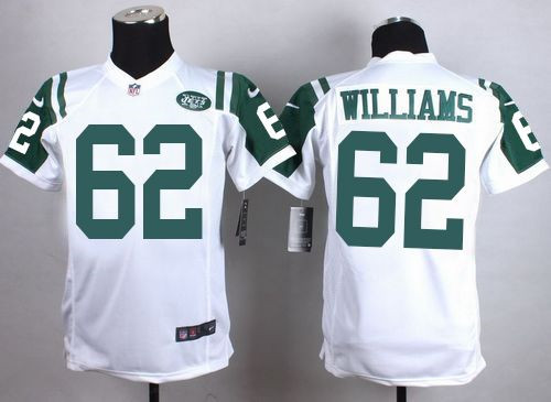 Youth New Jets #62 Leonard Williams White Stitched NFL Elite Jersey