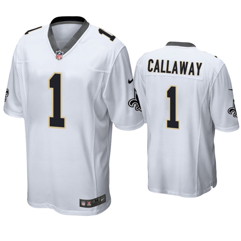 Youth New Orleans Saints #1 Marquez Callaway Nike White Limited Jersey