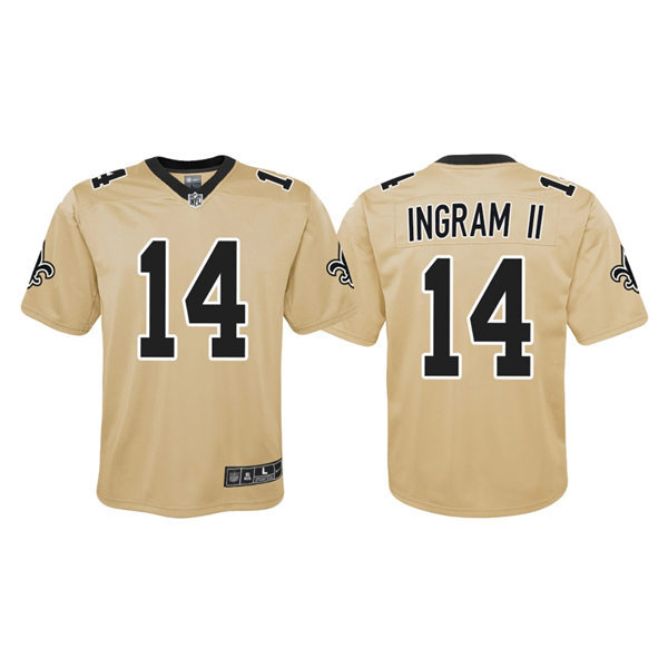 Youth New Orleans Saints #14 Mark Ingram II Gold Inverted Game Jersey