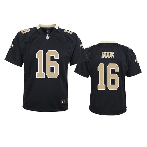 Youth New Orleans Saints #16 Ian Book Nike Black Limited Jersey