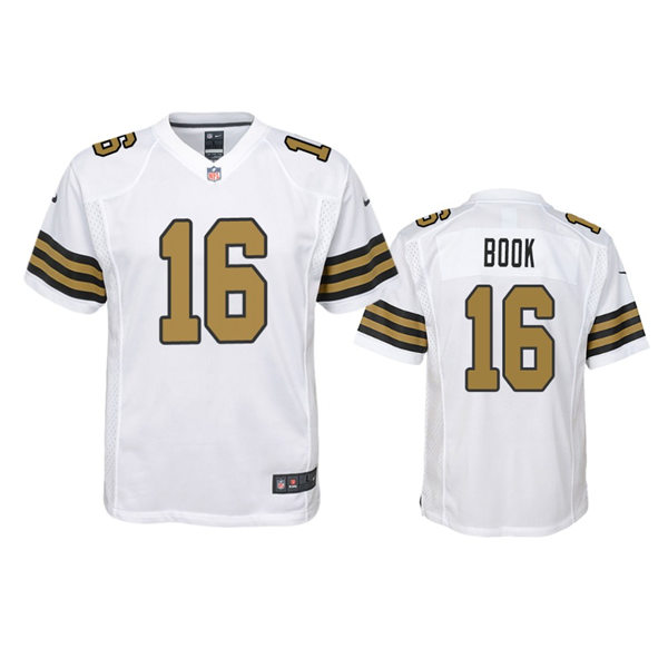 Youth New Orleans Saints #16 Ian Book Nike White Color Rush Jersey