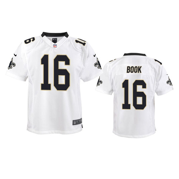 Youth New Orleans Saints #16 Ian Book Nike White Limited Jersey