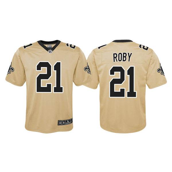 Youth New Orleans Saints #21 Bradley Roby Gold Inverted Game Jersey