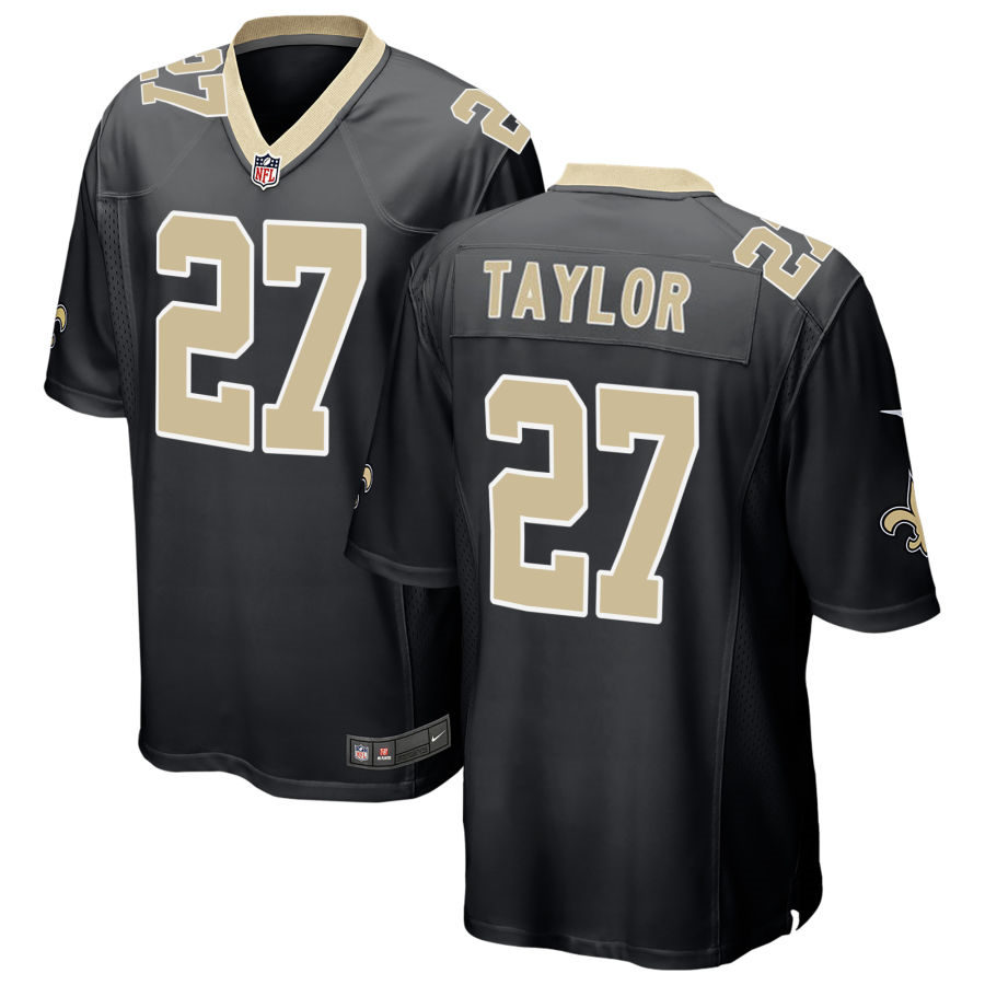 Youth New Orleans Saints #27 Alontae Taylor Nike Black Limited Jersey