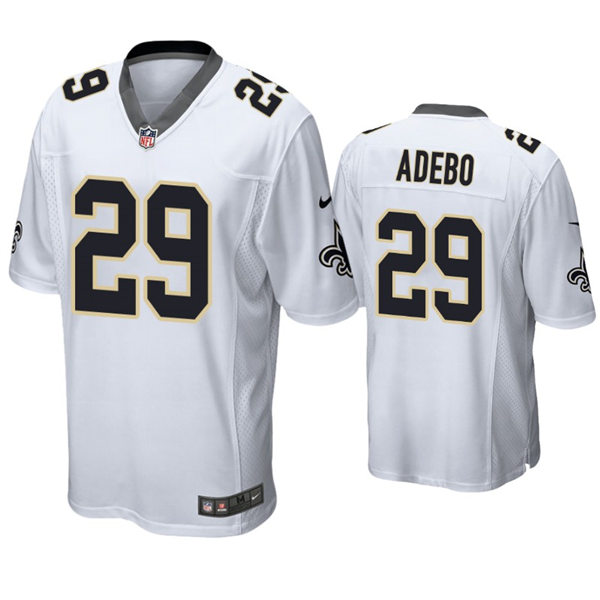 Youth New Orleans Saints #29 Paulson Adebo Nike White Limited Jersey