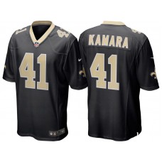 Youth New Orleans Saints #41 Alvin Kamara Black Game Jersey