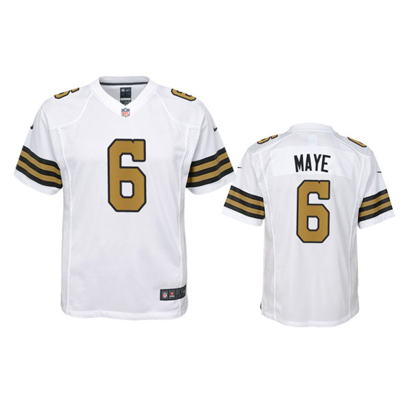 Youth New Orleans Saints #6 Marcus Maye Nike White Color Rush Legend Jersey