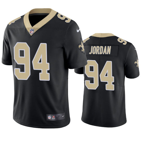 Youth New Orleans Saints #94 Cameron Jordan Nike Black Limited Jersey