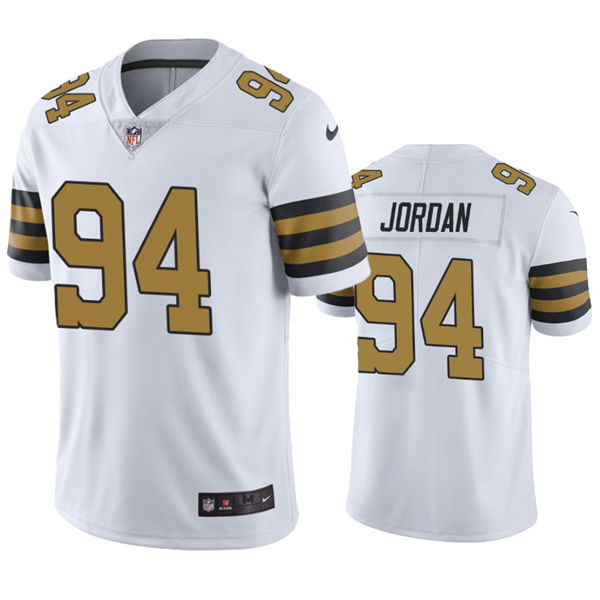 Youth New Orleans Saints #94 Cameron Jordan Nike White Color Rush Jersey