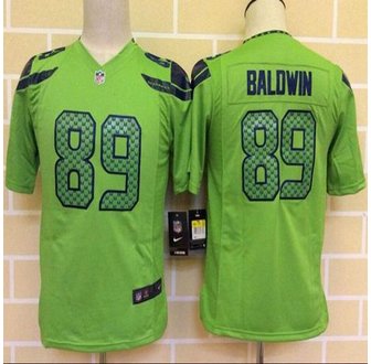 Youth New Seahawks #89 Doug Baldwin Green Alternate Stitched NFL Elite Jersey