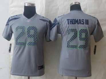 Youth New Seattle Seahawks #29 Earl Thomas III Grey NFL Limited Jersey