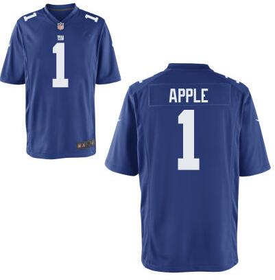 Youth New York Giants #1 Eli Apple Nike Royal 2016 Draft Pick Game Jersey