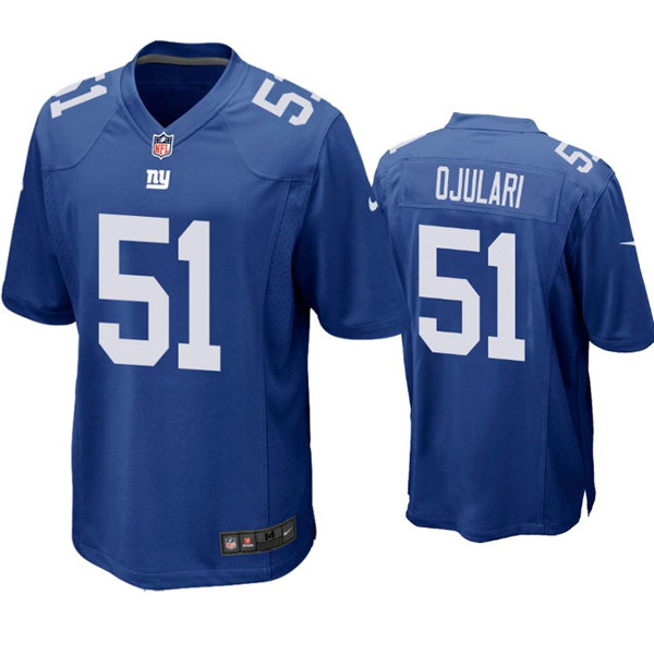 Youth New York Giants #51 Azeez Ojulari Nike Royal Limited Jersey
