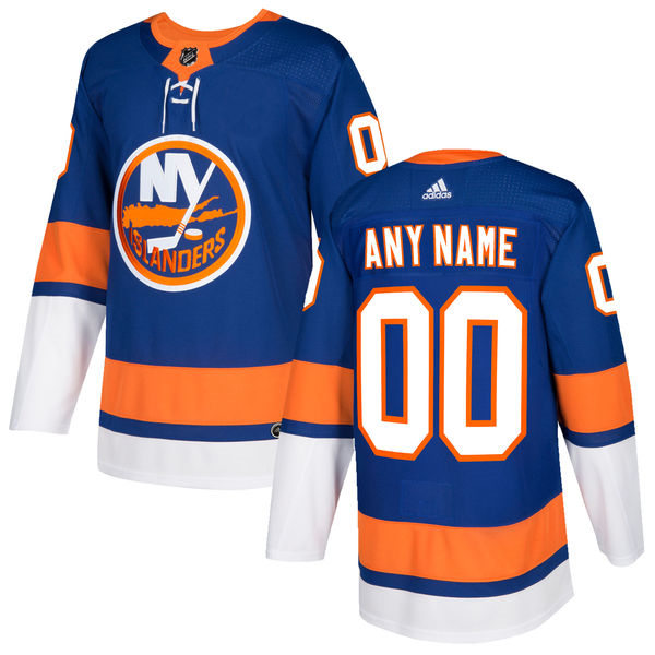 Youth New York Islanders Custom adidas Home Blue Jersey Stitched