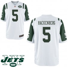 Youth New York Jets #5 Christian Hackenberg White Game Jersey
