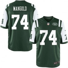Youth New York Jets #74 Nick Mangold Team Color Game Jersey