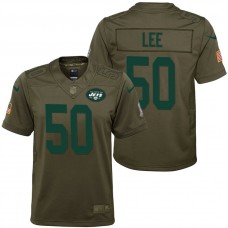 Youth New York Jets Darron Lee Olive 2017 Salute to Service Game Jersey