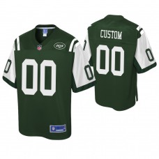 Youth New York Jets Pro Line Green Customized Jersey
