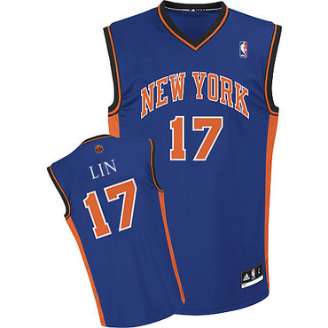 Youth New York Knicks 17 Jeremy Lin Blue Jersey