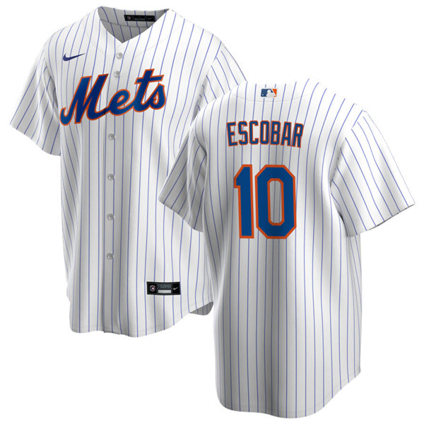 Youth New York Mets #10 Eduardo Escobar Nike White Home Jersey