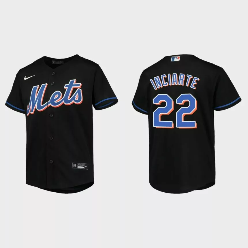 Youth New York Mets Ender Inciarte Black Replica Alternate Jersey