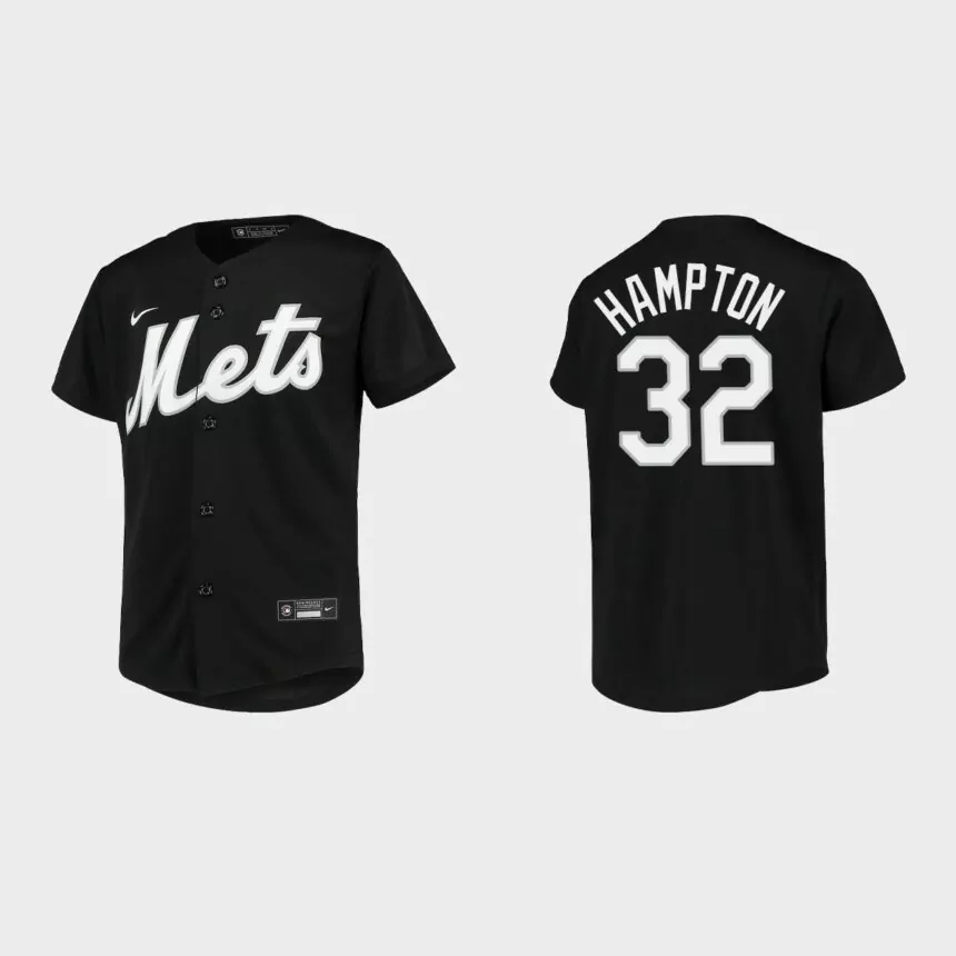 Youth New York Mets Mike Hampton Black Replica Team Jersey