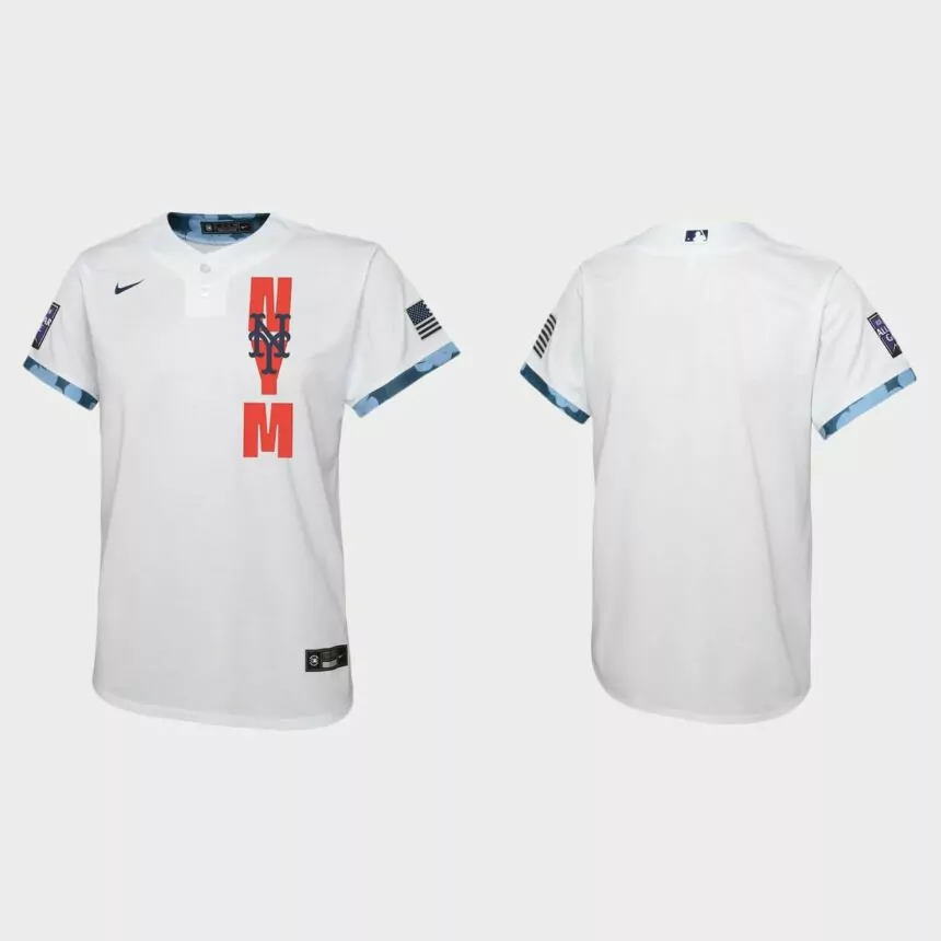 Youth New York Mets White 2021 MLB All-Star Game Jersey